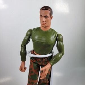 Vintage Hasbro Action Man‎ 12" Figure 1996 Camouflage Pants Green Shirt Toy